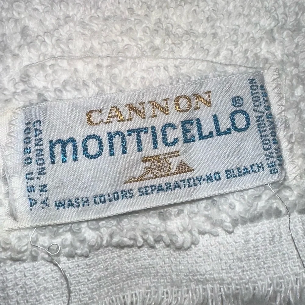 Vtg Floral Gingham Towel
